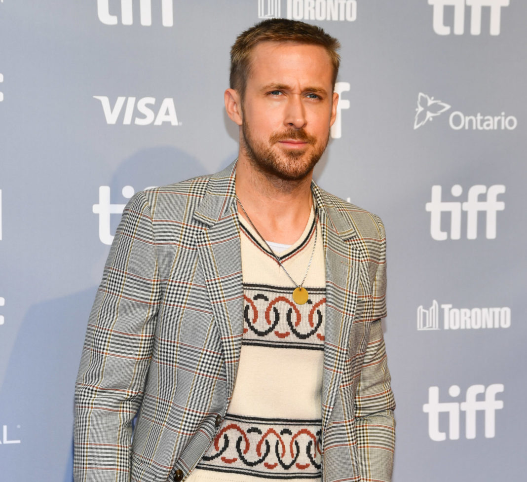 Ryan Gosling at the 'First Man' press conference in 2018
