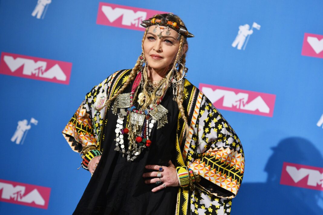 Madonna at the MTV Video Music Awards in 2018